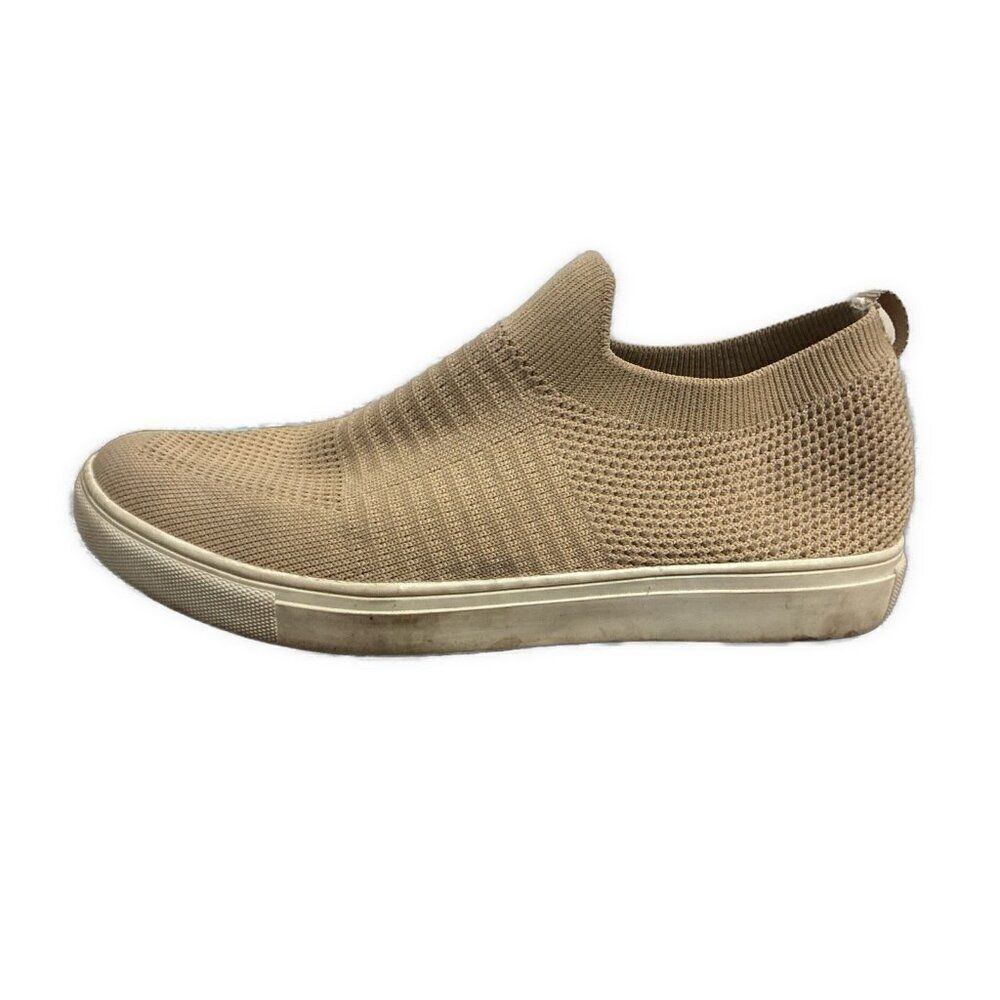 catherine malandrino Reanie Tan Knit Low Knit Sneakers 9